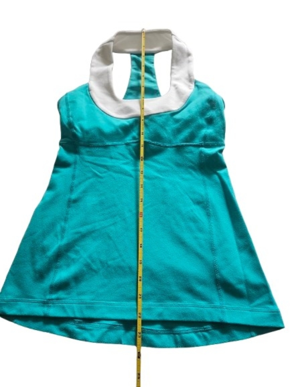 Lululemon Teal Racerback Built-In Bra Athletic Tank Top Yoga Running